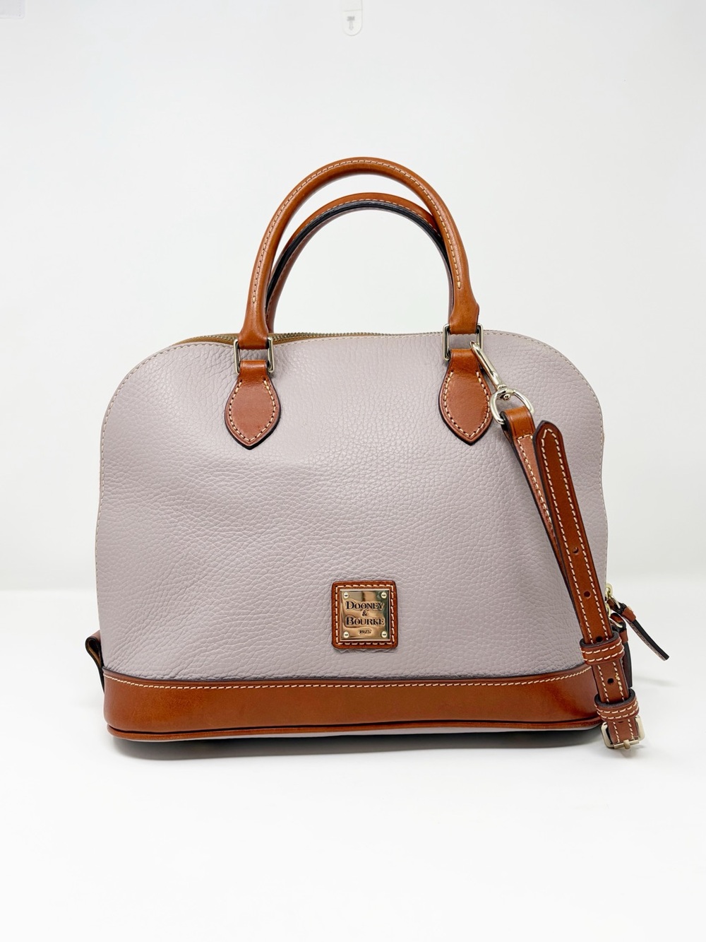 Dooney & Bourke Pebble Grain Zip Zip Satchel